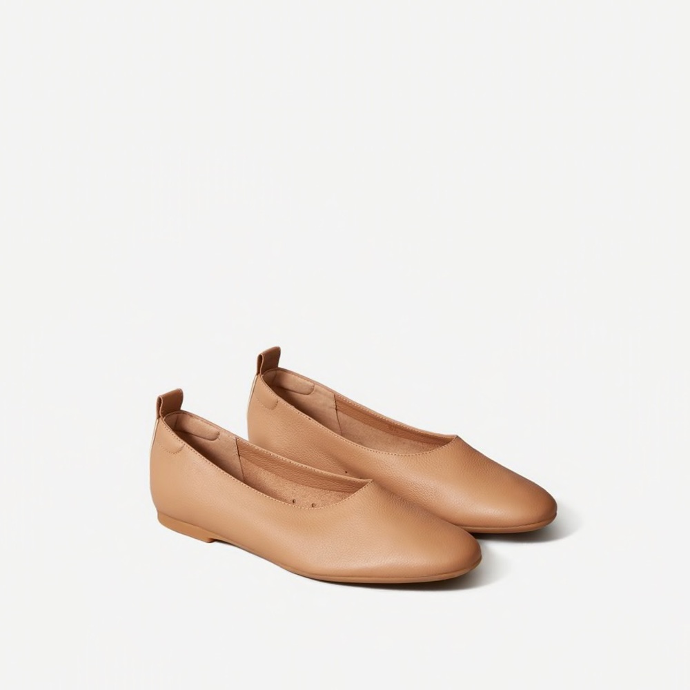 Caramel leather everlane day glove flat